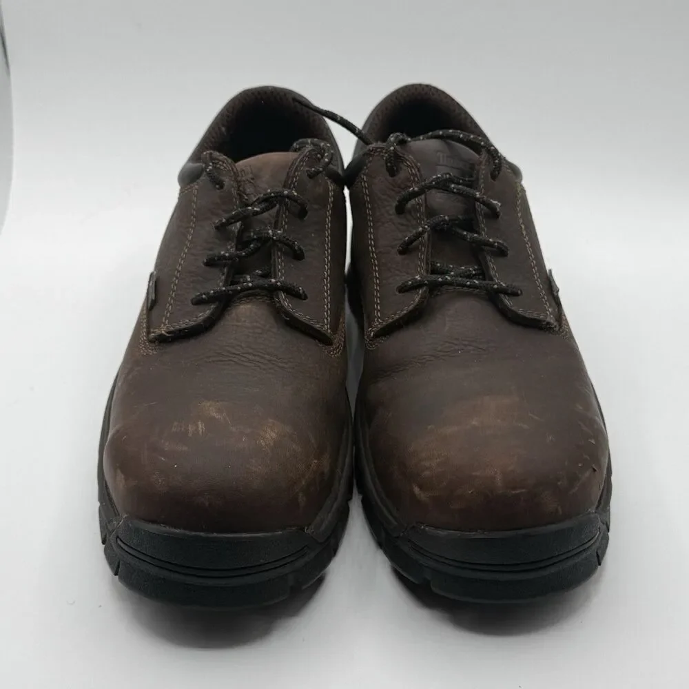 Timberland Pro Stockdale Alloy Safety Toe Waterproof Work Shoes Mens 9.5 M Brown